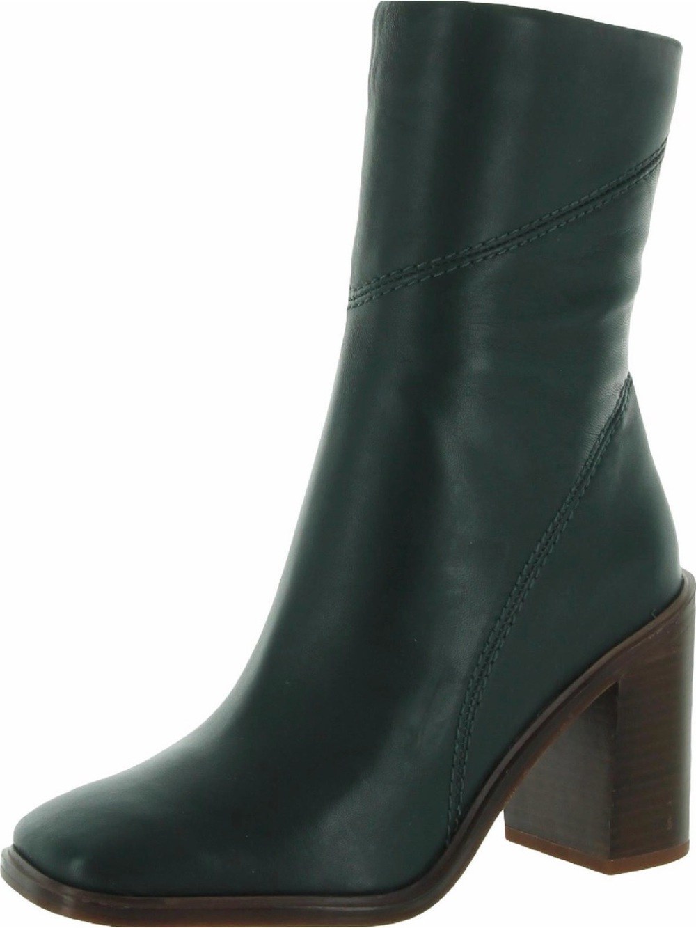 Franco Sarto Dark Green Mid-Calf Block Heel Boots Sz 7.5